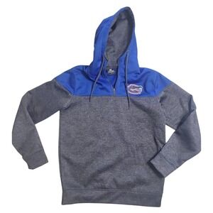 Colosseum Florida Gators Quarter‎ Zip Hoodie Men's L Blue Gray Athletic Pullover